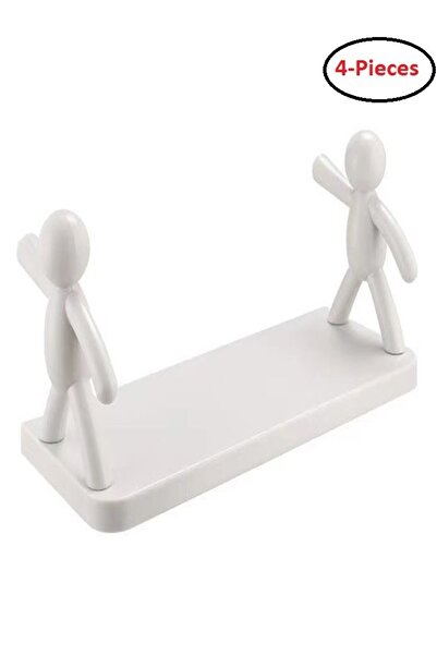 Raffine 4 قطع من رفوف التخزين متعددة الأغراض المثبتة على الحائط بتصميم جديد