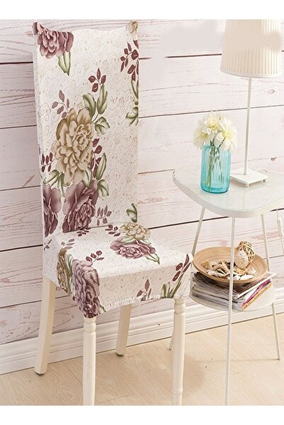 Raffine غطاء كرسي مطاطي كبير لغرفة الطعام بتصميم زهور وحفلات الزفاف وغطاء كرس...