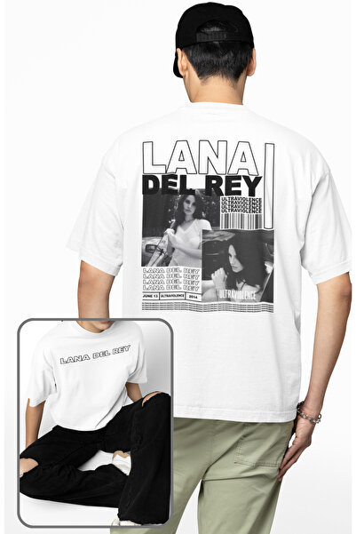 Fuddy Moda Lana Del Rey napisano na leđima Štampano muško-ženska majica