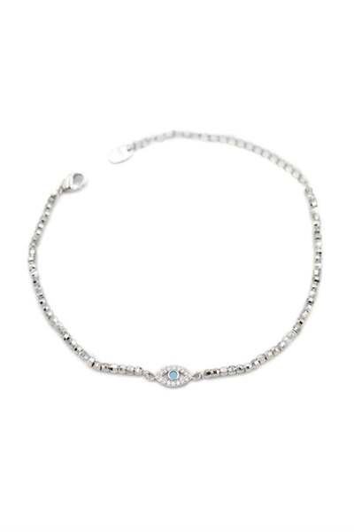 Royaleks سوار عين من خرز دوريكا - فضي