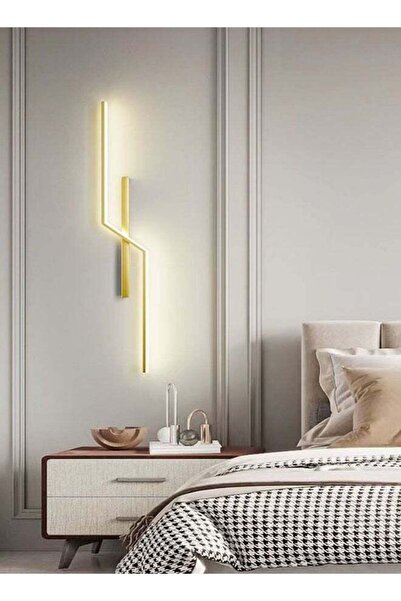 Raffine مصابيح حائط خطية حديثة ومبتكرة بزاوية 360 درجة، مصابيح حائط معدنية طو...