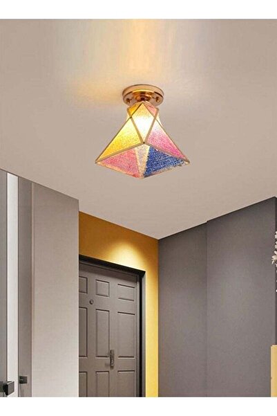 Raffine Modern Creative Multicolor Triangular Shape Iron Ceiling Lamp