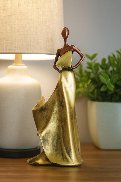 vistara Kadın Şaraplık Biblo Masaüstü Hediyelik