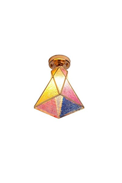 Raffine Modern Creative Multicolor Triangular Shape Iron Ceiling Lamp
