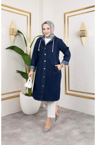 MissPul Găleată de blugi subțiri cu nasturi pentru femei Ferace