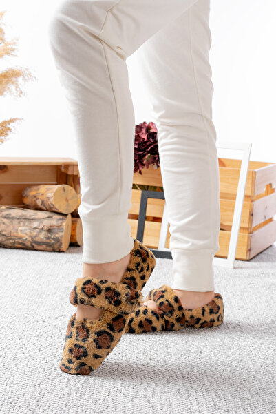 Slipcat Yumuşak Peluş Kadın Ev Babeti Ses Yapmaz Hafif Taban Panduf