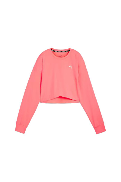 Puma Hanorac crop pentru femei Cloudspun 52587916 -roz