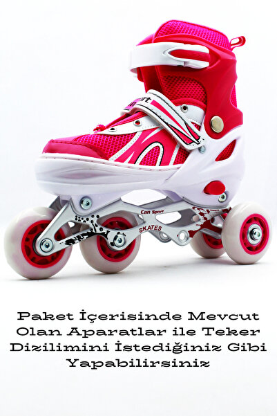 CAN SPORTS Ayarlanabilir Işıklı Tekerlekli Alıştırma Pateni Bsp 8780