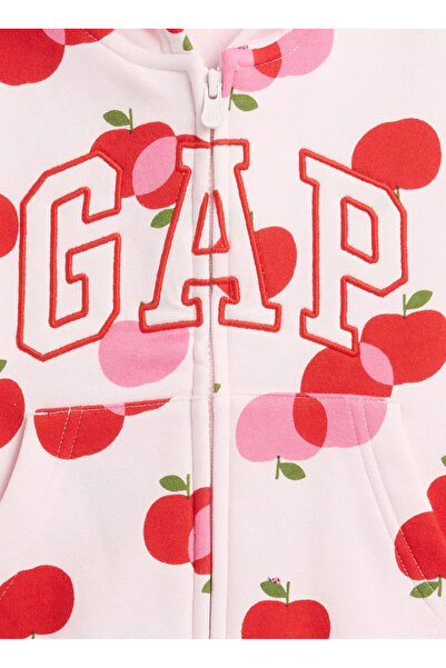 GAP Baskılı Kız Çocuk Kırmızı Sweatshırt 793479003