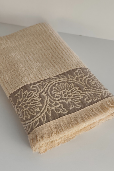 Sevim Εξαιρετικά μαλακό και ισχυρό πετσέτα μπαμπού - Cappuccino - 70x140 cm