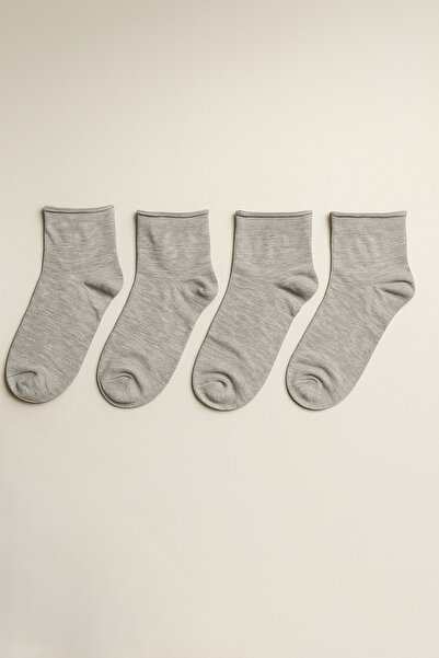 hefox 4 أزواج من الجوارب القطنية الرجالية المرنة بدون خياطة