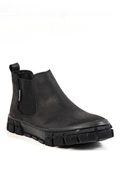Bulldozer 230055 Siyah Nubuk Erkek Bot