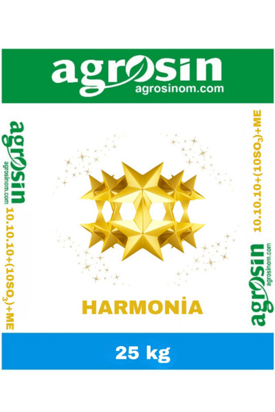 Agrosin HARMONİA 10+10+10+10 SO3 Organomineral Taban Gübresi (25KG)