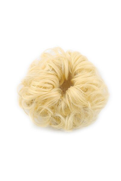 DENİZ Lastikli Topuz Tokası Saçlar Platın