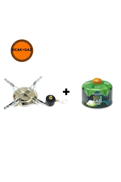 Orcamp K-502 Katlanabilir Kamp Ocağı + 1 Adet KTS-230 Gram Kartuş