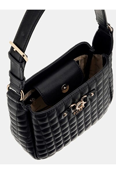 Guess Brera Women's Black Shoulder Bag Hwqg8424010-Bla