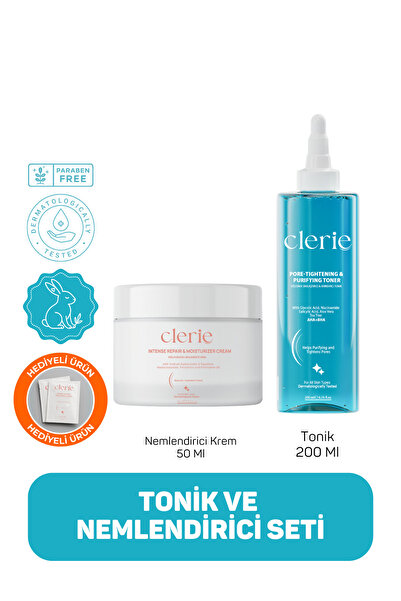 Clerie Cosmetics Yoğun Nemlendirici Cica Krem & Gözenek Sıkılaştırıcı AHA+BHA...