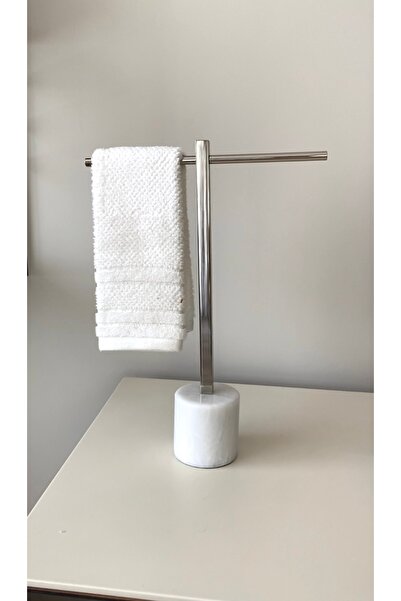DMR HOME Mermer Tabanlı Paslanmaz Çelik Havluluk – Modern Banyo Havlu Askısı