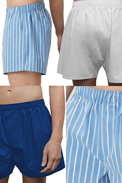 Yohannes Club Боксери чоловічі, набір з 5 «різних» боксерів, 100% бавовняна поплінова тканина, яскраві кольори, 5 штук