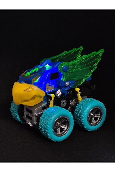 VARDEM OYUNCAK Sürtmeli Işıklı Müzikli Kanatlı Arabalar Mavi