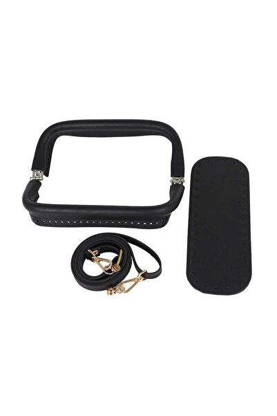 Ritzz مجموعة حقائب جلد صناعي عالية الجودة مقاس 25 سم - أسود