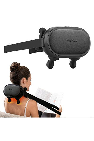 Nekteck Aparat de masaj pentru gât wireless, 3 moduri Nekteck, A01-NM11-GYUS