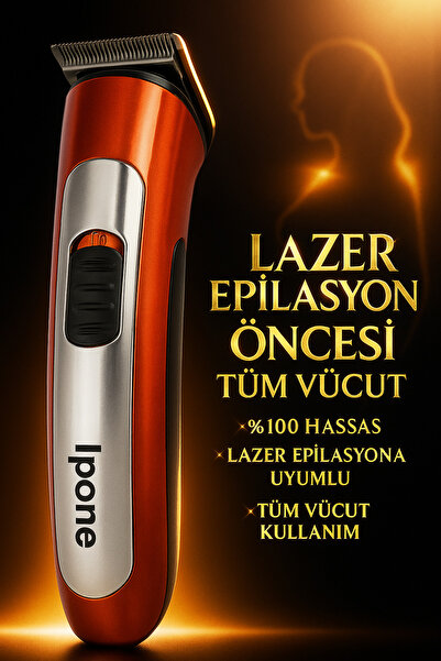 Ipone 607 Lazer Epilasyon Öncesi Tıraş Makinesi Sakal Ense Tüy Alma Tıraş