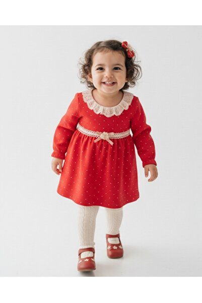 voyyo kids baby Kiz Bebek Yeni̇ Doğan Yilbaşi Özel Gün Elbi̇sesi̇ Kollar Büzg...