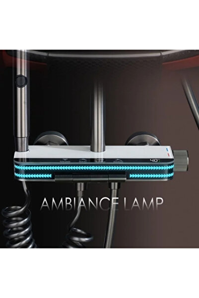 Sanlux Coloană de Duș LuxTherm – Afișaj Digital & LED pentru O Experiență Premium