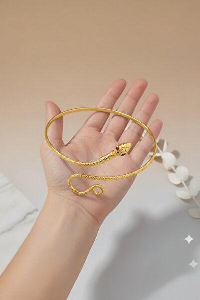 Sevilgülgünfinecrafts Short and Stylish Snake Necklace / Eye-Catching Choker Design Necklace