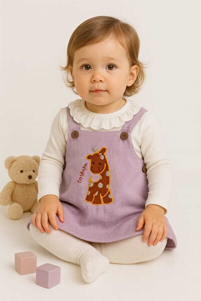 Tosyalı Burak Bebe Tricou din catifea din bumbac pentru fetiță