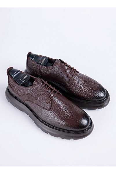 Cotton Bar Deri Kahve Erkek Günlük Ayakkabı BRESCAN
