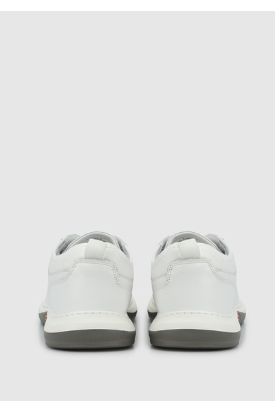 Eclipse Λευκό Δερμάτινο Ανδρικό Sneaker