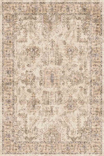 kilim home Mars Halı Geleneksel El Dokuma Motifli Bej Renkli Salon, Mutfak Ha...