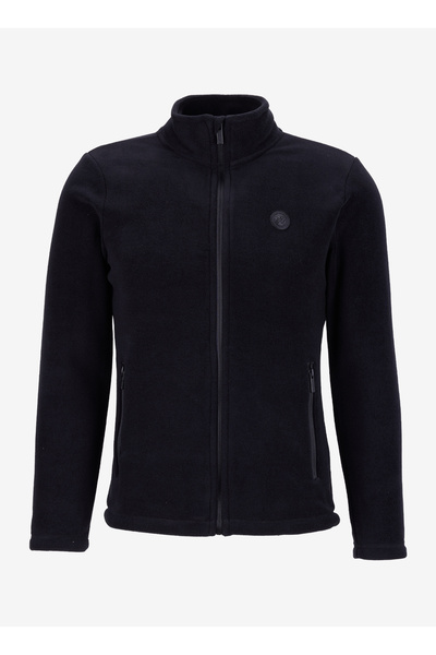 Discovery Expedition D5WL-SWT3303 Siyah Dik Yaka Basic Düz Kadın Polar Sweatshırt