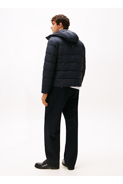 Tommy Hilfiger Normal Mavi Erkek Ceket MW0MW41983DW5_MID WEIGHT HOODED JAC