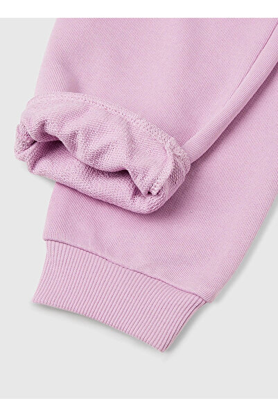 Benetton Lastikli Paça Lila Kız Çocuk Eşofman Altı 3J68CF02H