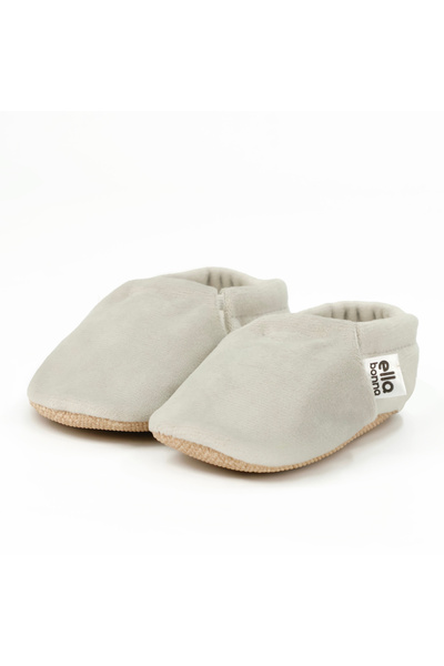 Ella Bonna Non-Slip Sole Baby and Toddler Booties, Velvet and Organic Cotton ...