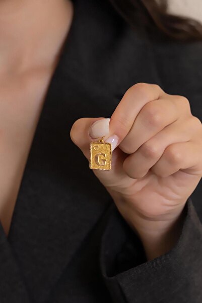 Bayar Gold 14 Ayar Altın G Harf Kalpli Kolye Ucu