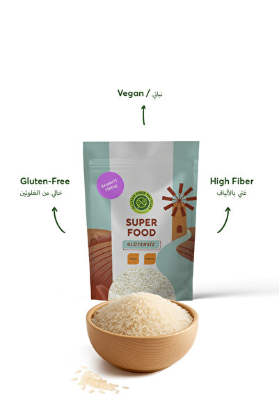 GLUTENSİZ FABRİKA Glütensiz Basmati Pirinç 500 G