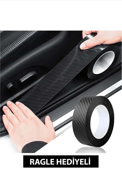 ÖzgürceSeç 6D Black Carbon Strip Foil Car Door Post Covering Foil 3 cm X 5 Meters - Ragle Gift