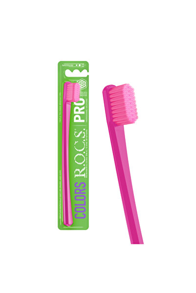 R.O.C.S. R.O.C.S. PRO Colors 5940 Diş Fırçası - Orta Sert PEMBE