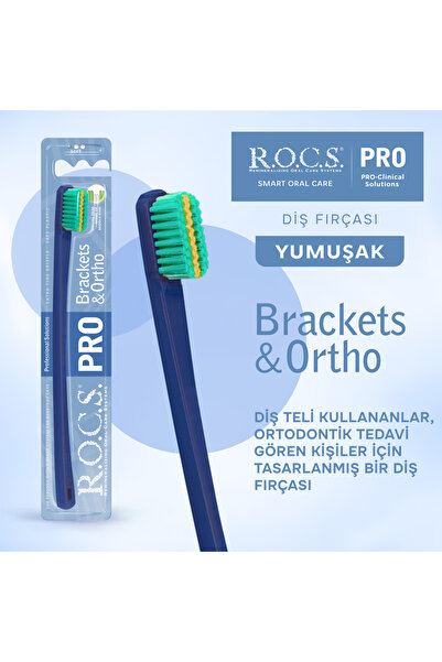 R.O.C.S. Pro Brackets&ortho Soft Diş Fırçası Yeşil
