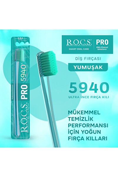 R.O.C.S. Rocs Pro 5940 Adet Kıl Içeren Soft Diş Fırçası - Mor