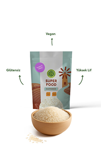 GLUTENSİZ FABRİKA Glütensiz Basmati Pirinç 500 G