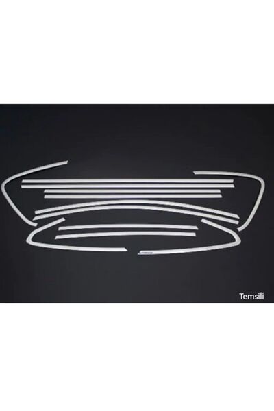 MM OTO Vw Polo 2011-2017 Krom Cam Çerceve Çıtası 12 Parça Full Tamtur Kaplama