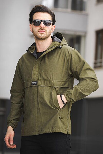 Oksit Bl 677 Напівдовгий водонепроникний чоловічий дощовик з кишенями та блискавкою