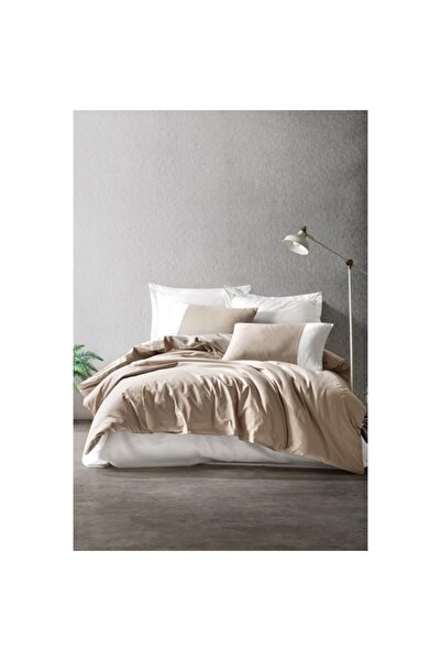 Cotton Box Set lenjerie de pat dublu simplu Mink-Crem