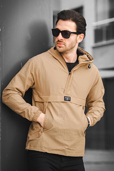 Oksit Bl 677 Напівдовгий водонепроникний чоловічий дощовик з кишенями та блискавкою