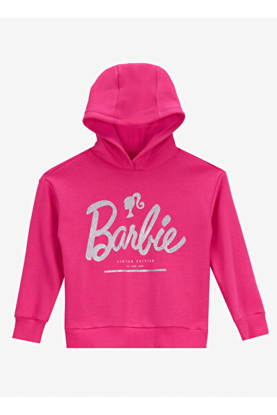 Barbie Baskılı Kız Çocuk Fuşya Sweatshırt BRB5WG-SWT6612